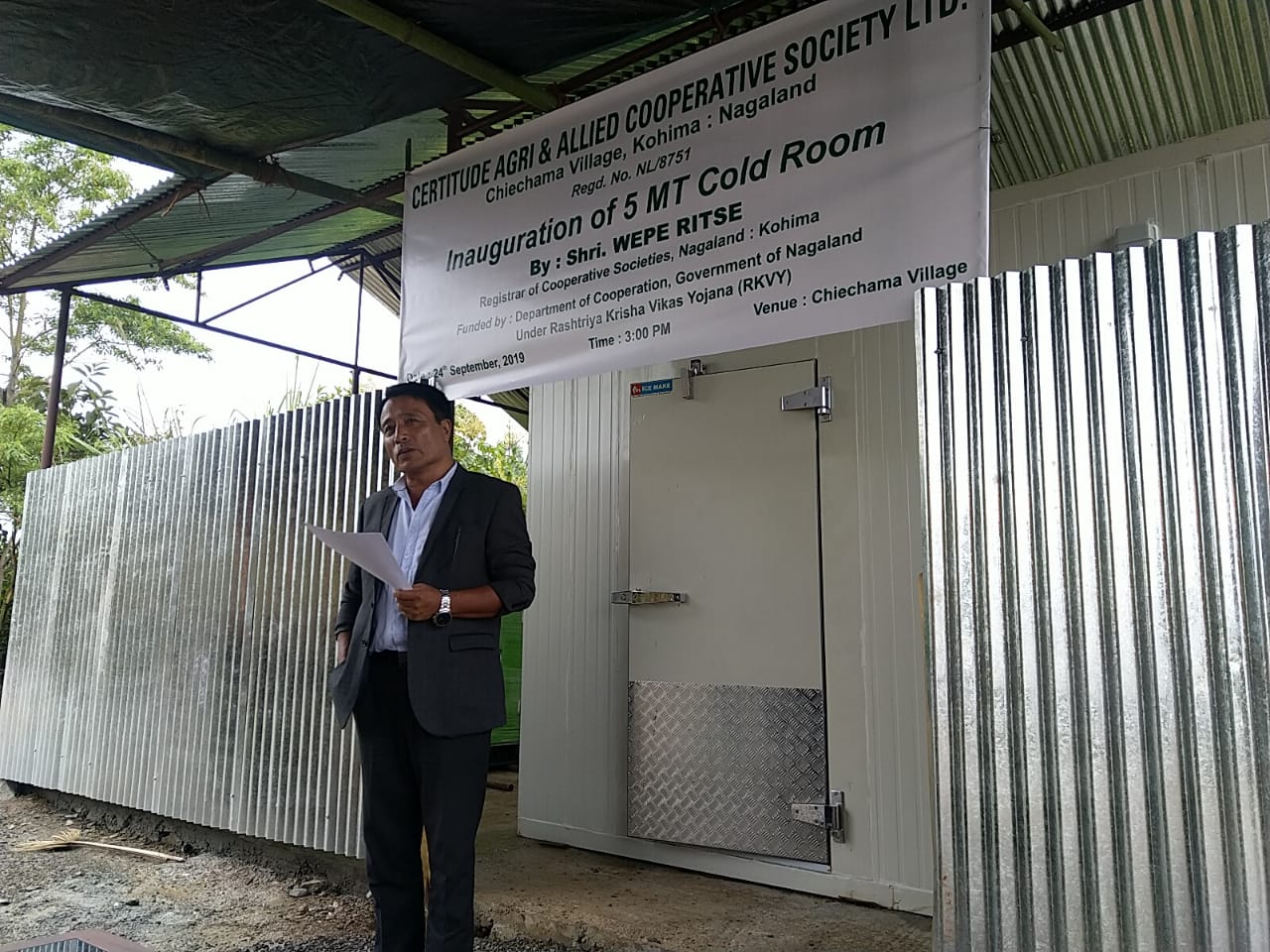 inauguration of 5MT Cold Room at Certitude Agri & Allied C.S. Ltd., Chiechema..